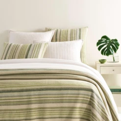 Pine Cone Hill By Annie Selke Oslo Stripe Blanket, Full/Queen