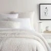 Pine Cone Hill By Annie Selke Parisienne Velvet Dove White Quilt, Full/Queen -Coco & Wolf Shop pine cone hill by annie selke parisienne velvet dove white quilt fullqueen 4108