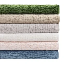 Pine Cone Hill By Annie Selke Parisienne Velvet Evergreen Quilt, Full/Queen -Coco & Wolf Shop pine cone hill by annie selke parisienne velvet evergreen quilt fullqueen 7040