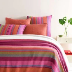 Pine Cone Hill By Annie Selke Pilar Stripe Blanket, Twin