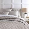 Pine Cone Hill By Annie Selke Quilted Silken Solid Grey Coverlet, Full/Queen -Coco & Wolf Shop pine cone hill by annie selke quilted silken solid grey coverlet fullqueen 3213