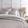 Pine Cone Hill By Annie Selke Quilted Silken Solid Grey Coverlet, King -Coco & Wolf Shop pine cone hill by annie selke quilted silken solid grey coverlet king 2607