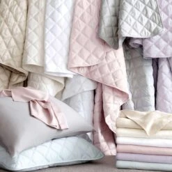 Pine Cone Hill By Annie Selke Quilted Silken Solid Ivory Coverlet, Full/Queen -Coco & Wolf Shop pine cone hill by annie selke quilted silken solid ivory coverlet fullqueen 0549