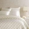Pine Cone Hill By Annie Selke Quilted Silken Solid Ivory Coverlet, Full/Queen -Coco & Wolf Shop pine cone hill by annie selke quilted silken solid ivory coverlet fullqueen 7932