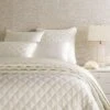 Pine Cone Hill By Annie Selke Quilted Silken Solid Ivory Coverlet, King -Coco & Wolf Shop pine cone hill by annie selke quilted silken solid ivory coverlet king 7006