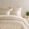 Pine Cone Hill By Annie Selke Quilted Silken Solid Sand Coverlet, King -Coco & Wolf Shop pine cone hill by annie selke quilted silken solid sand coverlet king 9081