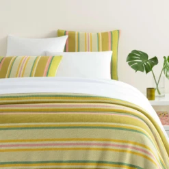 Pine Cone Hill By Annie Selke Renzo Stripe Blanket, King