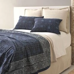 Pine Cone Hill By Annie Selke Resist Dot Indigo Coverlet, King -Coco & Wolf Shop pine cone hill by annie selke resist dot indigo coverlet king 2264