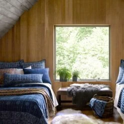 Pine Cone Hill By Annie Selke Resist Dot Indigo Coverlet, King -Coco & Wolf Shop pine cone hill by annie selke resist dot indigo coverlet king 7184