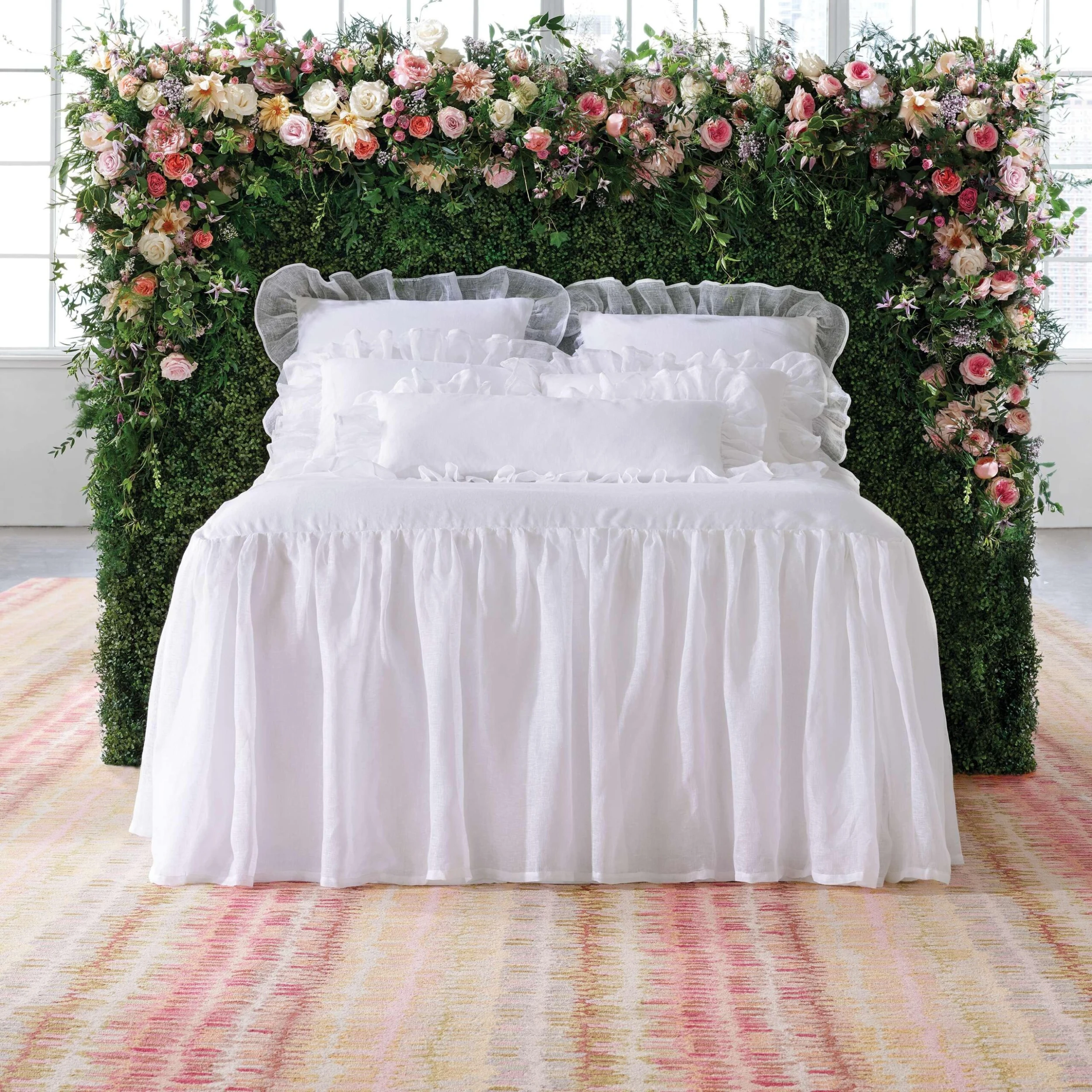 Pine Cone Hill By Annie Selke Savannah Linen Gauze White Bedspread, King 7 Pine Cone Hill By Annie Selke Savannah Linen Gauze White Bedspread, King - Image 5