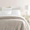 Pine Cone Hill By Annie Selke Sheepy Fleece 2.0 Dove Grey Blanket, King