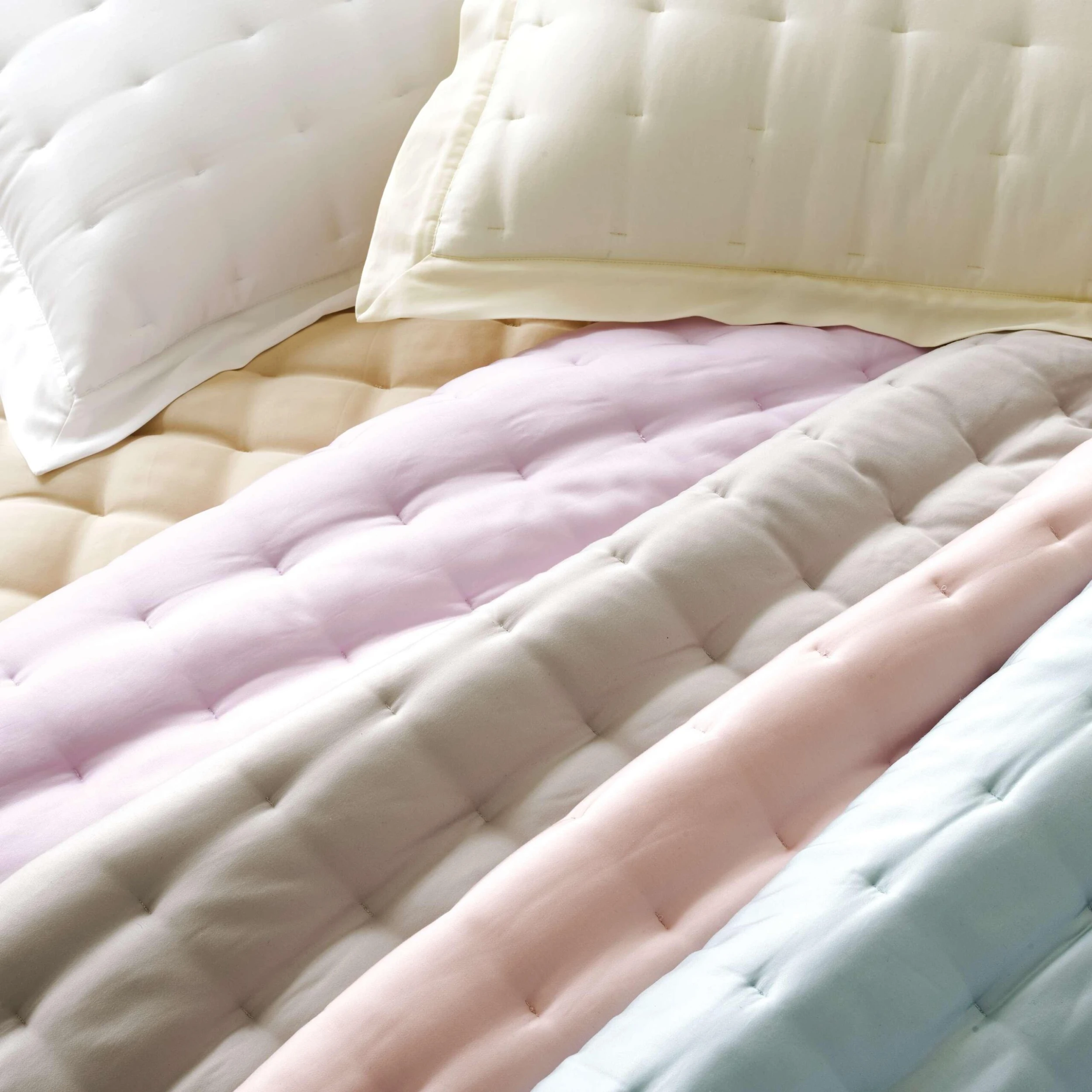 Pine Cone Hill By Annie Selke Silken Solid Grey Puff, Twin 4 Pine Cone Hill By Annie Selke Silken Solid Grey Puff, Twin - Image 2