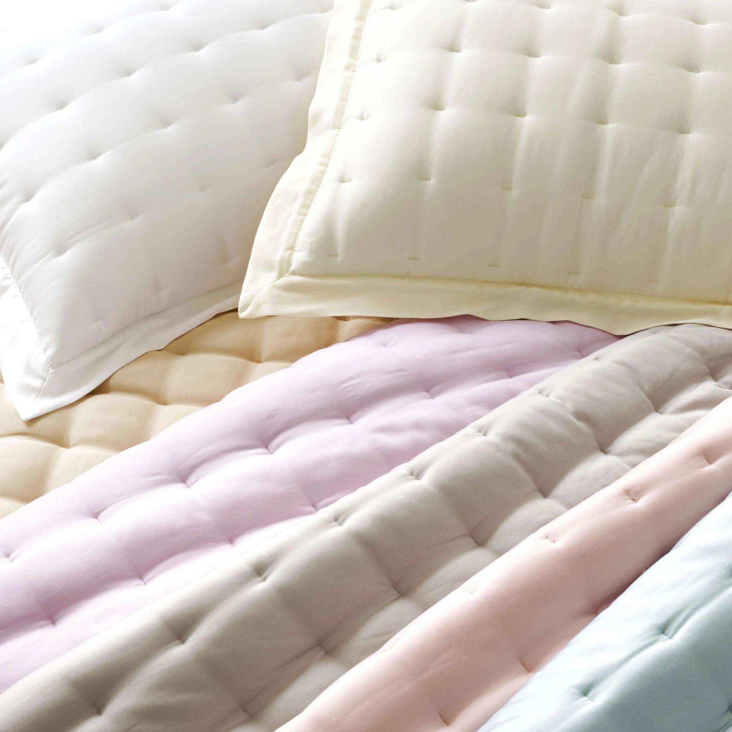 Pine Cone Hill By Annie Selke Silken Solid Sand Puff, Twin 4 Pine Cone Hill By Annie Selke Silken Solid Sand Puff, Twin - Image 2