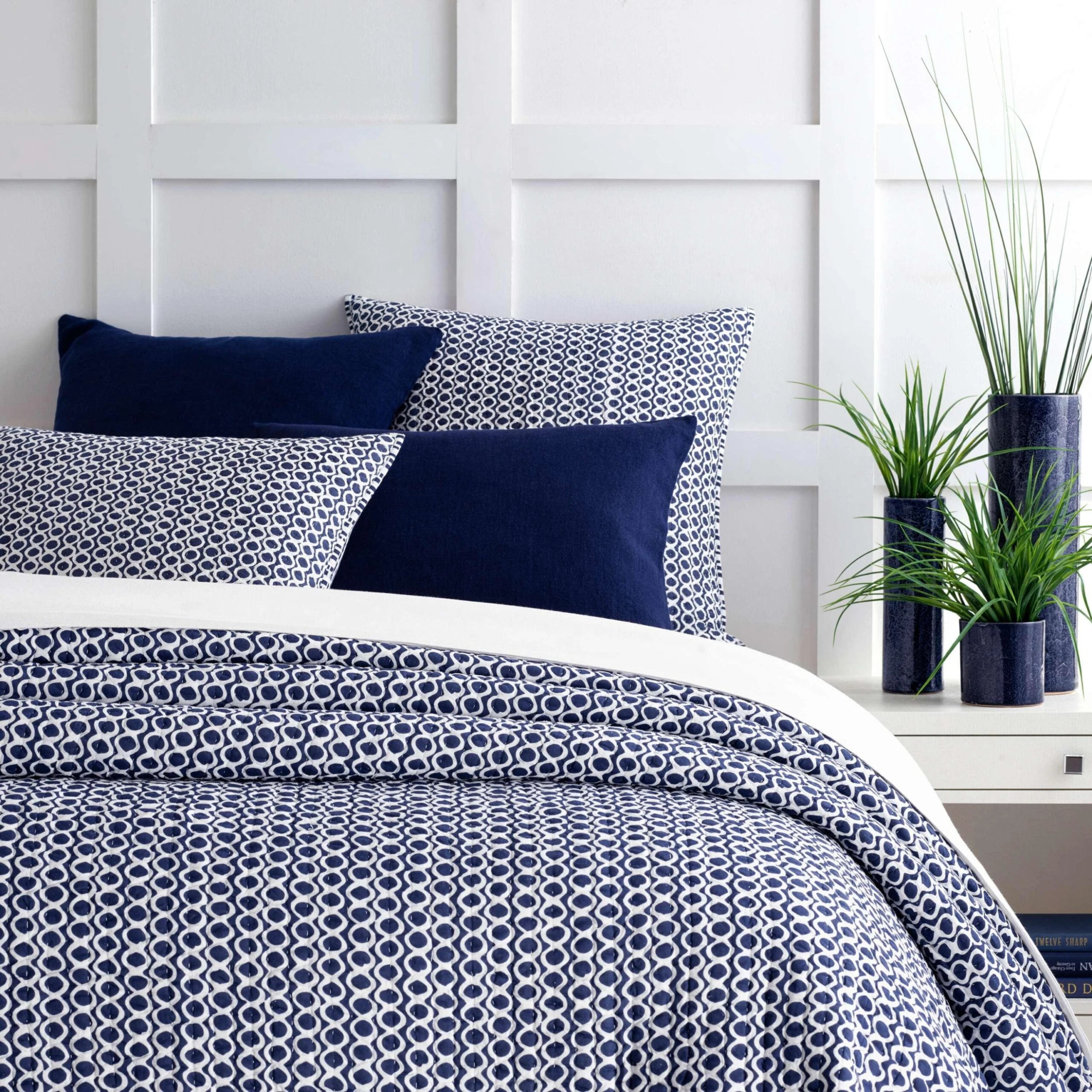 Pine Cone Hill By Annie Selke Tyler Indigo Quilt, King 3 Pine Cone Hill By Annie Selke Tyler Indigo Quilt, King