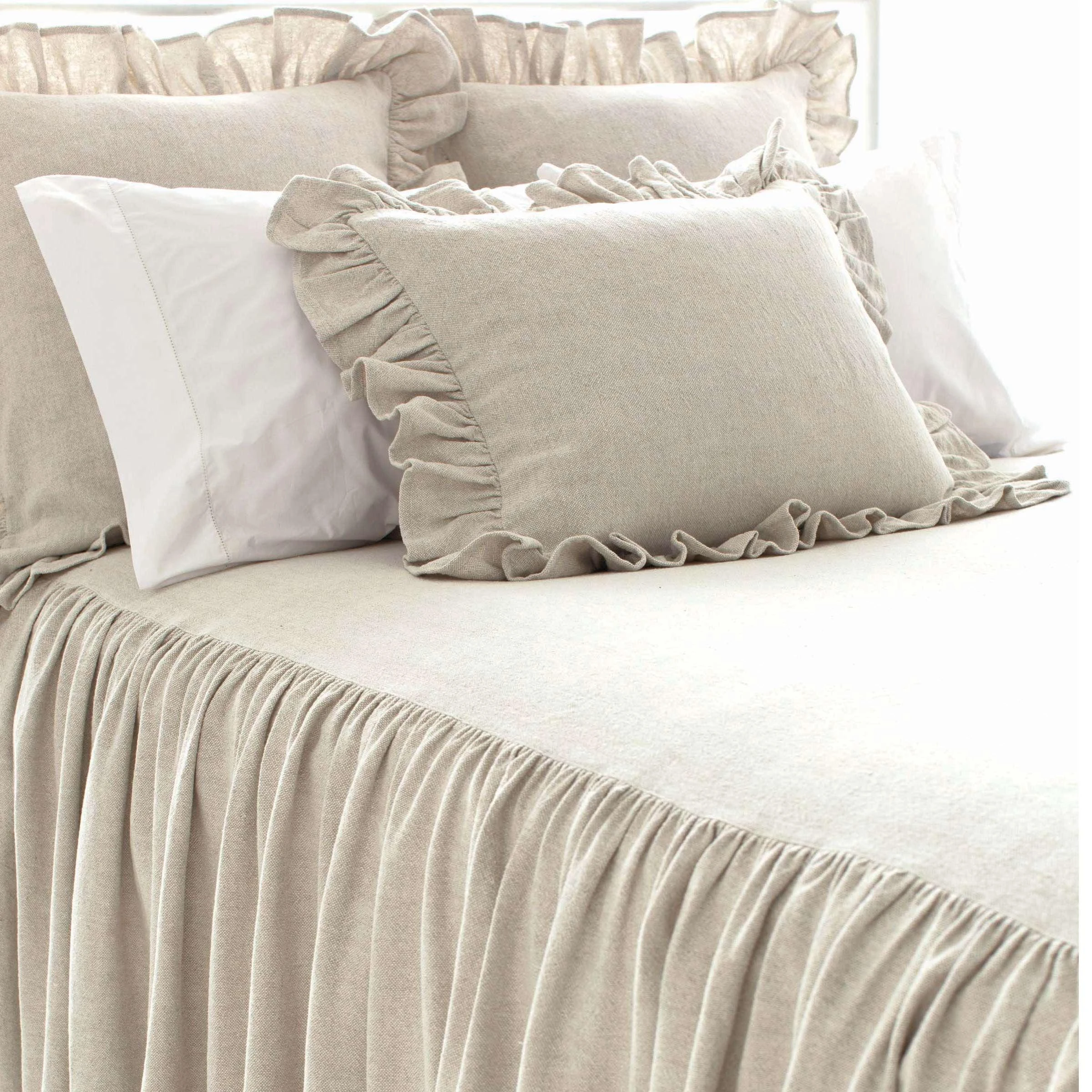 Pine Cone Hill By Annie Selke Wilton Natural Bedspread, Twin 5 Pine Cone Hill By Annie Selke Wilton Natural Bedspread, Twin - Image 3