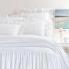 Pine Cone Hill By Annie Selke Wilton White Bedspread, King