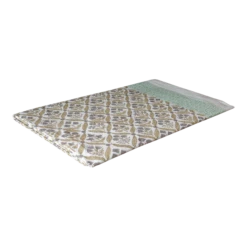 Spring Garden Block Print Cotton Bed Coverlet