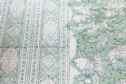 Summer Robin Block Print Cotton Bed Coverlet -Coco & Wolf Shop summer robin block print cotton bed coverlet 4153