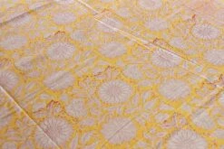 Sunflower Yellow Block Print Cotton Bed Coverlet -Coco & Wolf Shop sunflower yellow block print cotton bed coverlet 7099