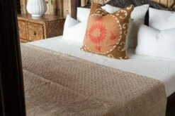 Tan Filanan Embroidered Bed Cover -Coco & Wolf Shop tan filanan embroidered bed cover 2940