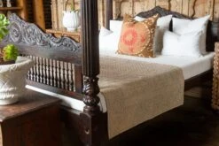 Tan Filanan Embroidered Bed Cover -Coco & Wolf Shop tan filanan embroidered bed cover 6634