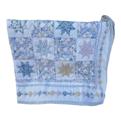 Vintage Pastel Blue/Pink Star Quilt