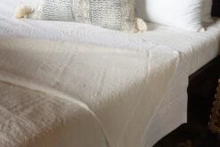 White Applique Coverlet -Coco & Wolf Shop white applique coverlet 0548