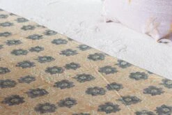 Wild Anemone Block Print Cotton Bed Spread -Coco & Wolf Shop wild anemone block print cotton bed spread 1819