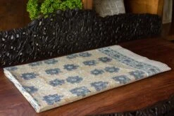 Wild Anemone Block Print Cotton Bed Spread -Coco & Wolf Shop wild anemone block print cotton bed spread 3532